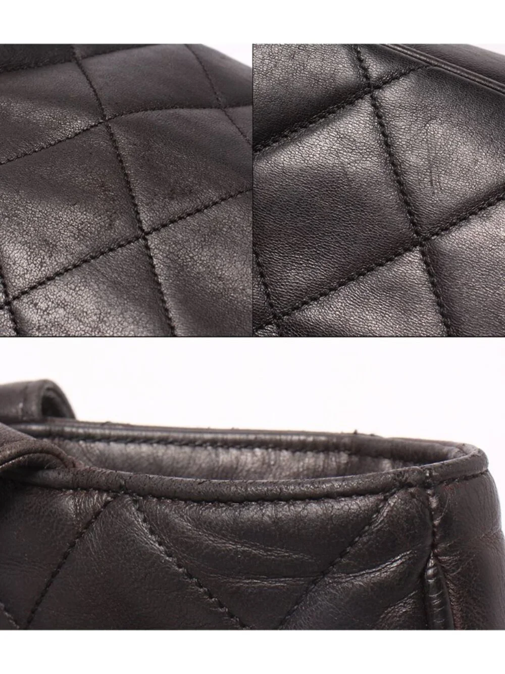 Chanel Tote Shoulder Bag Gold Quilted